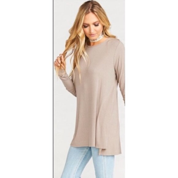 💕SHOW ME YOUR MUMU💕 Lewis Top ~ Slinky Rib Stone - Picture 2 of 8